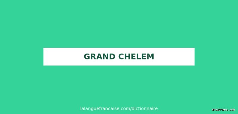 Qu'est-ce que veut dire Grand Chelem ? Décryptage d'un exploit sportif absolu