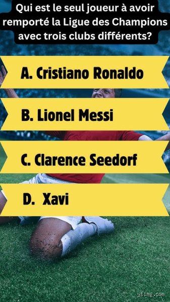 Le Saint Graal du Foot : Quel est l'UNIQUE Joueur à Avoir Conquis la Ligue des Champions avec Trois Clubs Différents ?