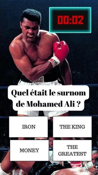 Quel est le surnom de Mohamed Ali ?