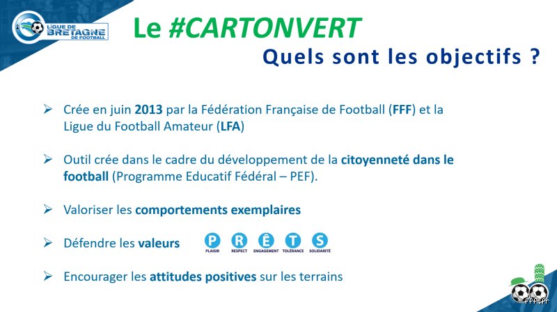 Quels sont les objectifs du football ?