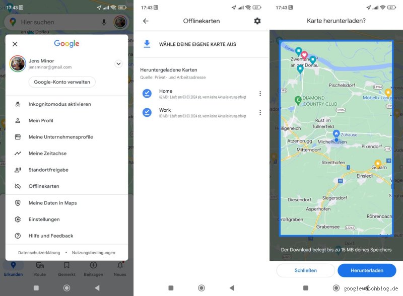Wie kann man Google Maps ohne Internet nutzen?