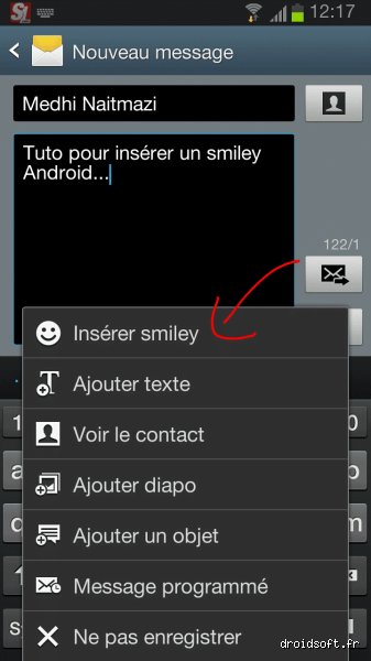 Comment envoyer des smiley par SMS ?