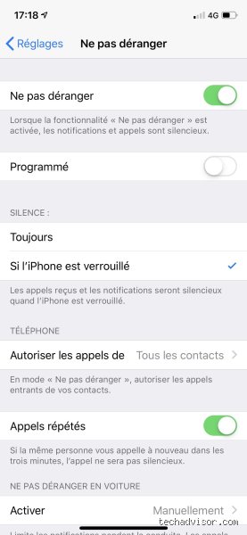 Est-ce qu'on reçoit les messages en mode Ne pas déranger ?