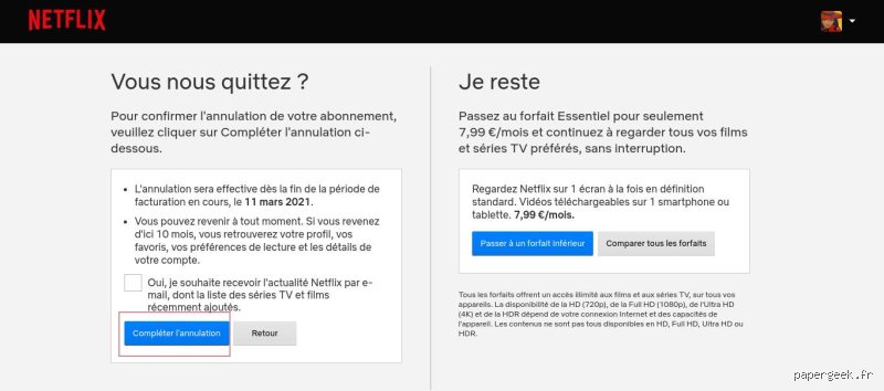 Comment supprimer un compte Netflix sur la télé ?