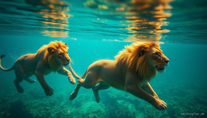 Können Löwen und Tiger schwimmen?