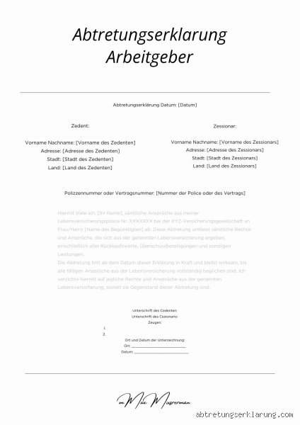 Kann der Arbeitgeber eine Abtretung ablehnen?