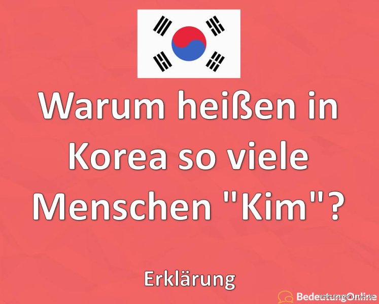 Warum heißen in Korea alle Kim? Das steckt hinter den koreanischen Nachnamen