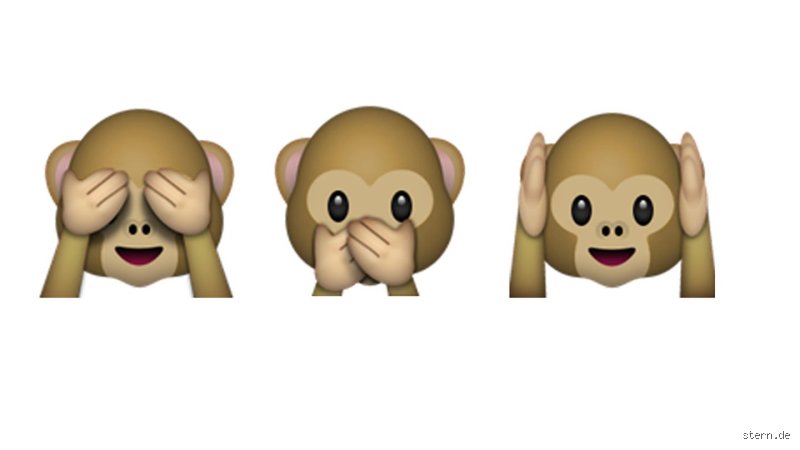 Die drei Affen Emojis: Was bedeuten  wirklich hinter der Etikette?