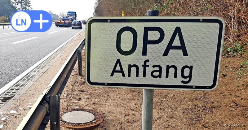 Was bedeutet das Schild Opa auf der Autobahn?