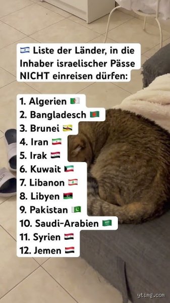 Israel – Unerwünscht? Für diese Länder bleibt die Tür zu!