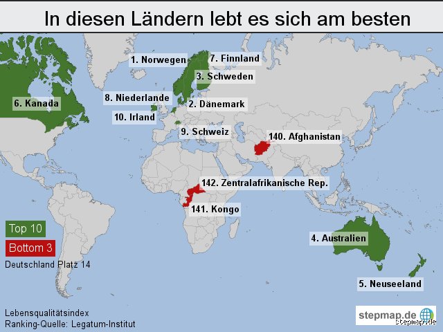 Wo lebt es sich als Deutscher in den USA am besten?