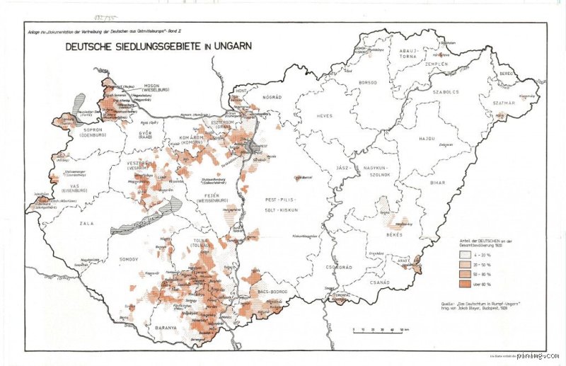 Wo sind deutsche Siedlungen in Ungarn?