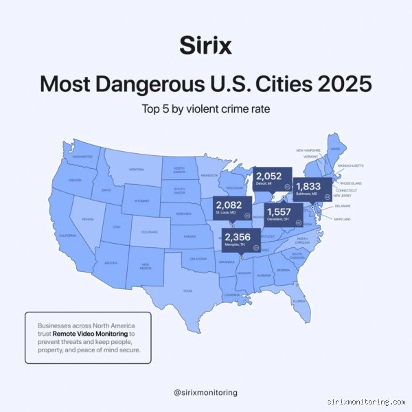 Quelles sont les 10 villes les plus dangereuses des États-Unis en 2024 ? Derrière les chiffres, une réalité urbaine complexe