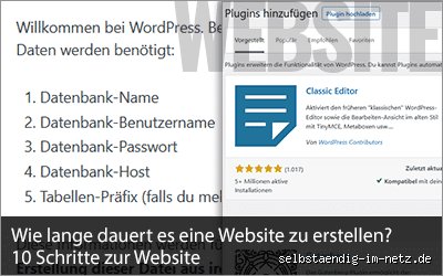 Wie lange braucht man für eine Website mit WordPress?